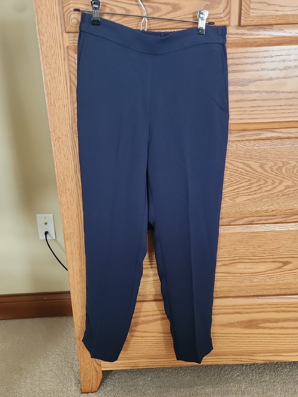 J. Crew Factory Jamie PantsWomen's Navy Pull-On Slim Ankle Pants